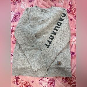 Never worn Light Gray Speckled Carhartt Crewneck Women’s Medium